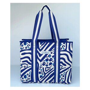 LILIBRIDGE Tennis Bag - Zebra Cat Blue - NEW in Sealed Packaging